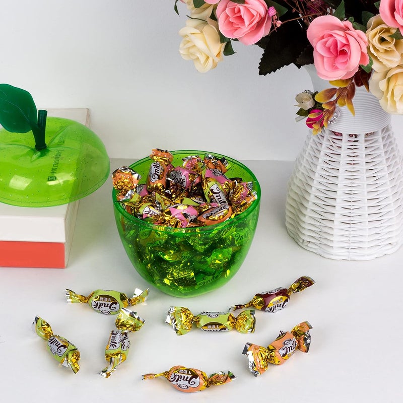 HANZE Large Green Apple Container, Apple Shaped Candy Toy Filling Containers Jar, Back To School Teacher Appreciation Gift, Wedding Party Ornaments Christmas Decorations Supplies Favors - Image 3